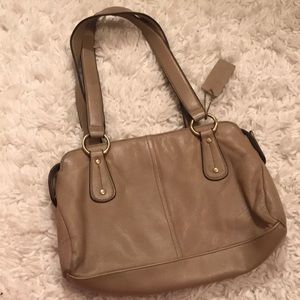 Tan leather bag